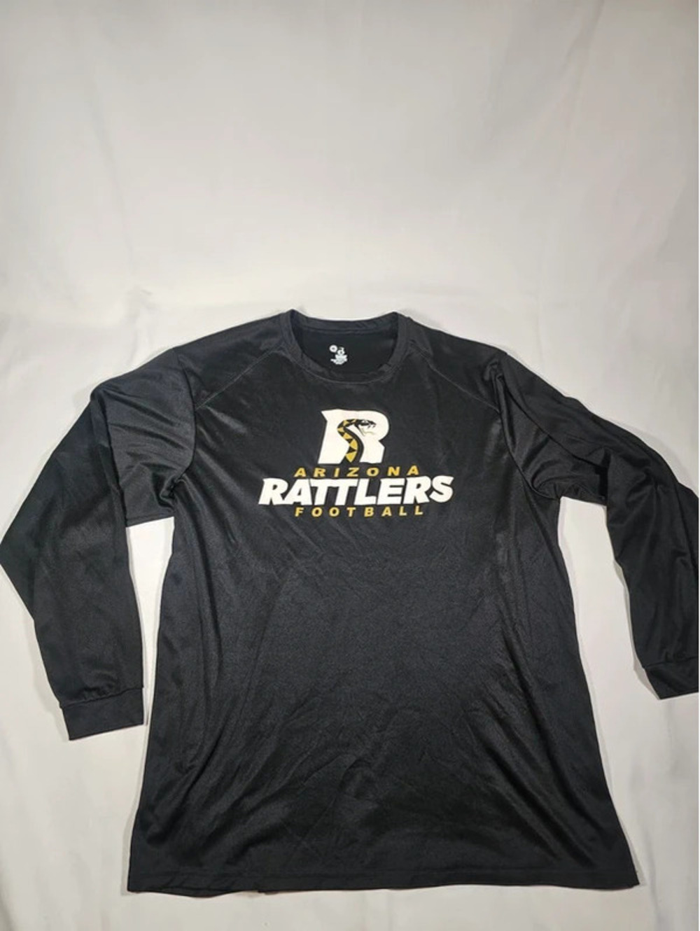 Arizona Rattlers Football Long Sleeve Black Athletic Shirt Men's XL Badger Sport